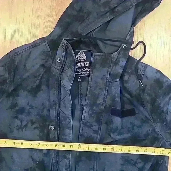 American Rag Men’s Camouflage-Print Utility Jacket In Gray/Black, Medium - Picture 4 of 4
